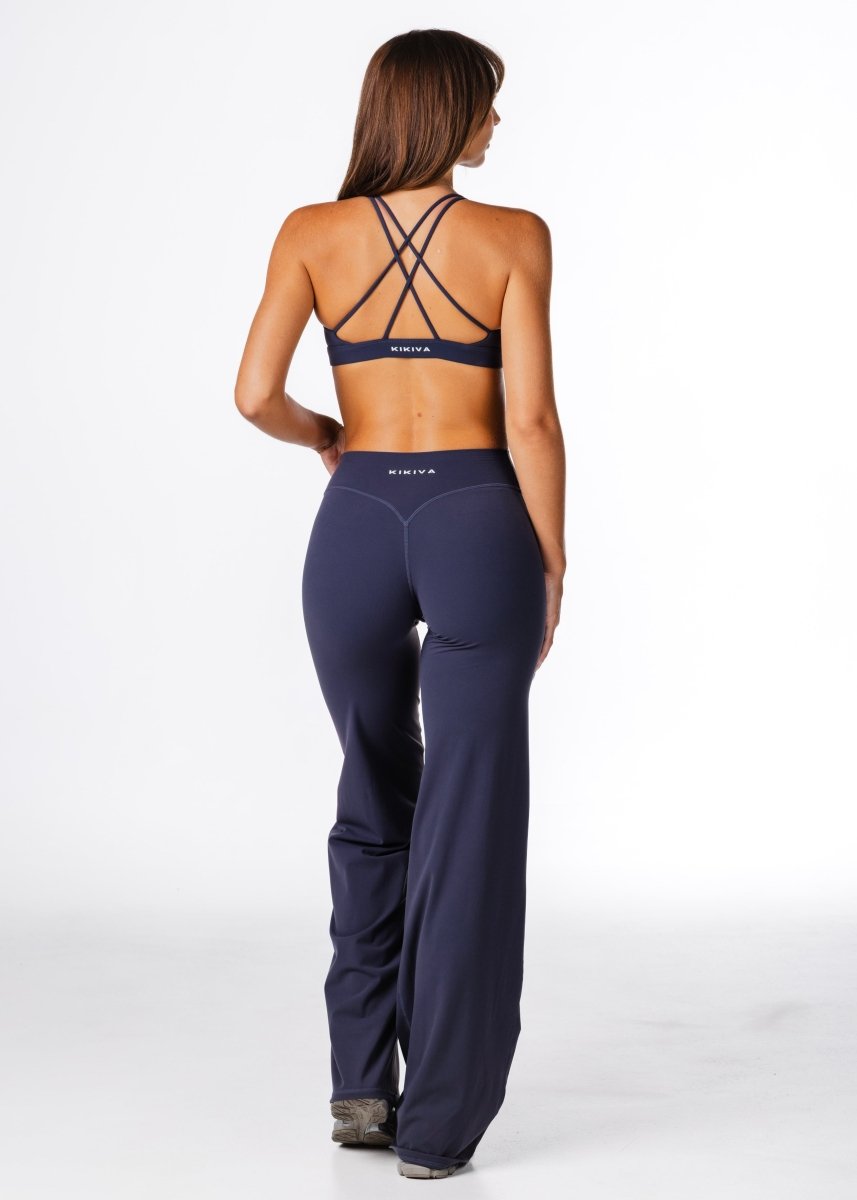 TALL 'Flow' Flares - Dark Navy - Kikiva Collection