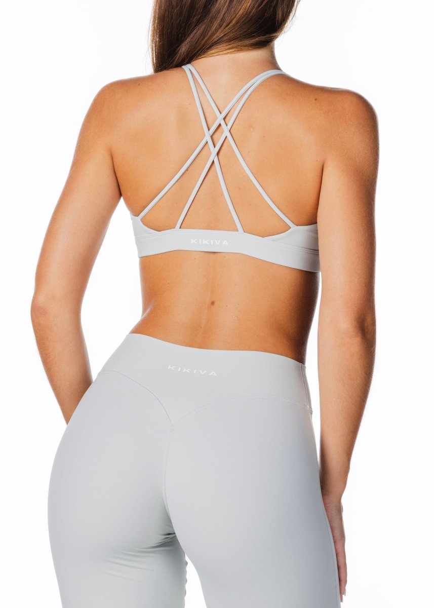 TALL 'Flow' Flares - Light Grey - Kikiva Collection