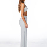 TALL 'Flow' Flares - Light Grey - Kikiva Collection