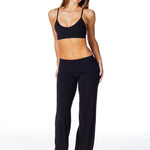 TALL Fold Over 'Flow' Flares - Black - Kikiva Collection