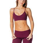 TALL Fold Over 'Flow' Flares - Burgundy - Kikiva Collection