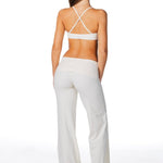 TALL Fold Over 'Flow' Flares - Cream - Kikiva Collection
