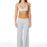 TALL Fold Over 'Flow' Flares - Light Grey - Kikiva Collection