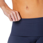 TALL Fold Over 'Flow' Flares - Navy Blue - Kikiva Collection