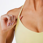 The 'Faith' Crop - Baby Yellow - Kikiva Collection