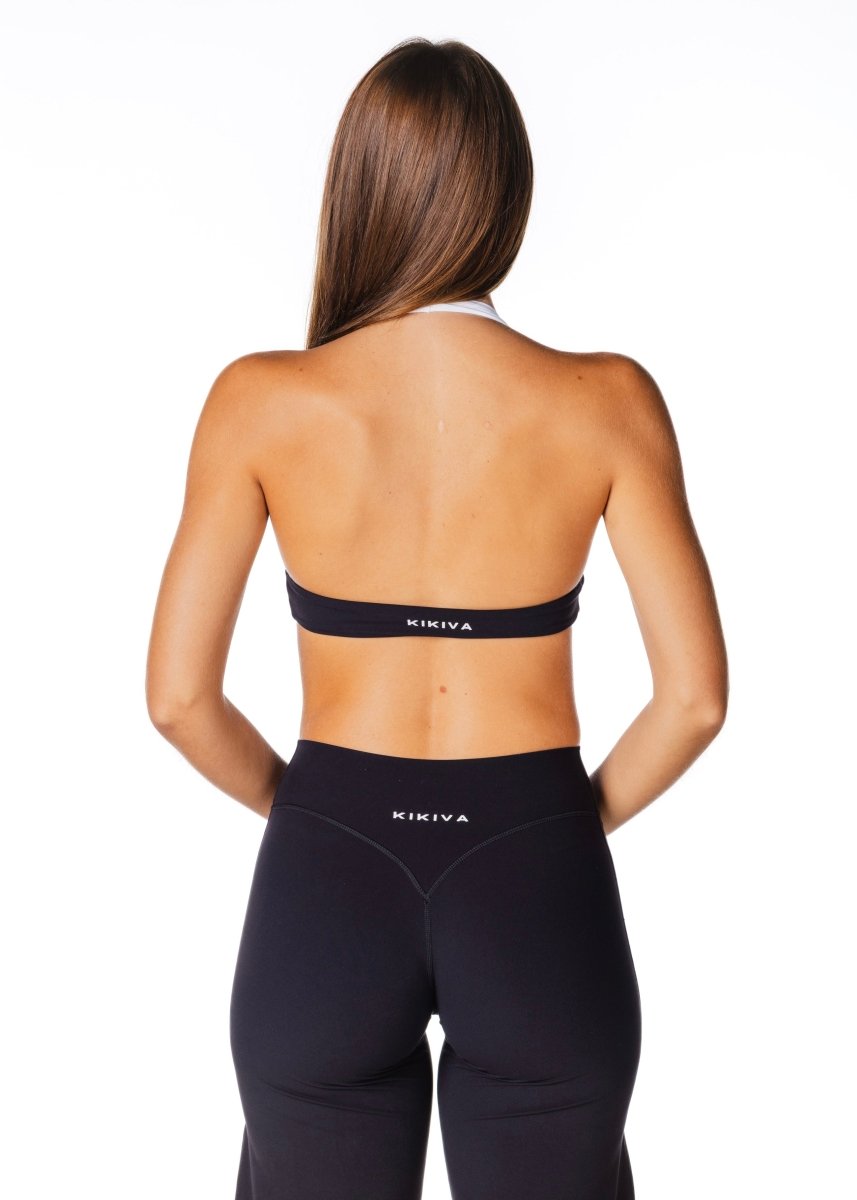 Tia Two Toned Crop - Black - Kikiva Collection