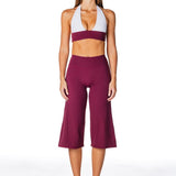 Tia Two Toned Crop - Burgundy - Kikiva Collection