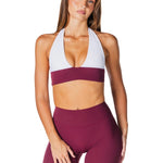 Tia Two Toned Crop - Burgundy - Kikiva Collection