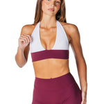 Tia Two Toned Crop - Burgundy - Kikiva Collection