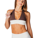 Tia Two Toned Crop - Cream - Kikiva Collection
