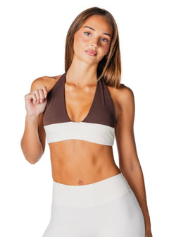 Tia Two Toned Crop - Cream - Kikiva Collection
