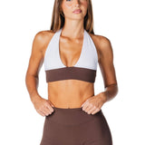 Tia Two Toned Crop - Dark Choc - Kikiva Collection