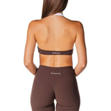 Tia Two Toned Crop - Dark Choc - Kikiva Collection