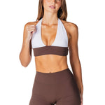 Tia Two Toned Crop - Dark Choc - Kikiva Collection
