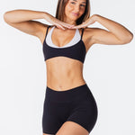 Two Tone Crop - Black - Kikiva Collection