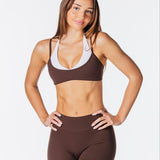Two Tone Crop - Dark Choc - Kikiva Collection
