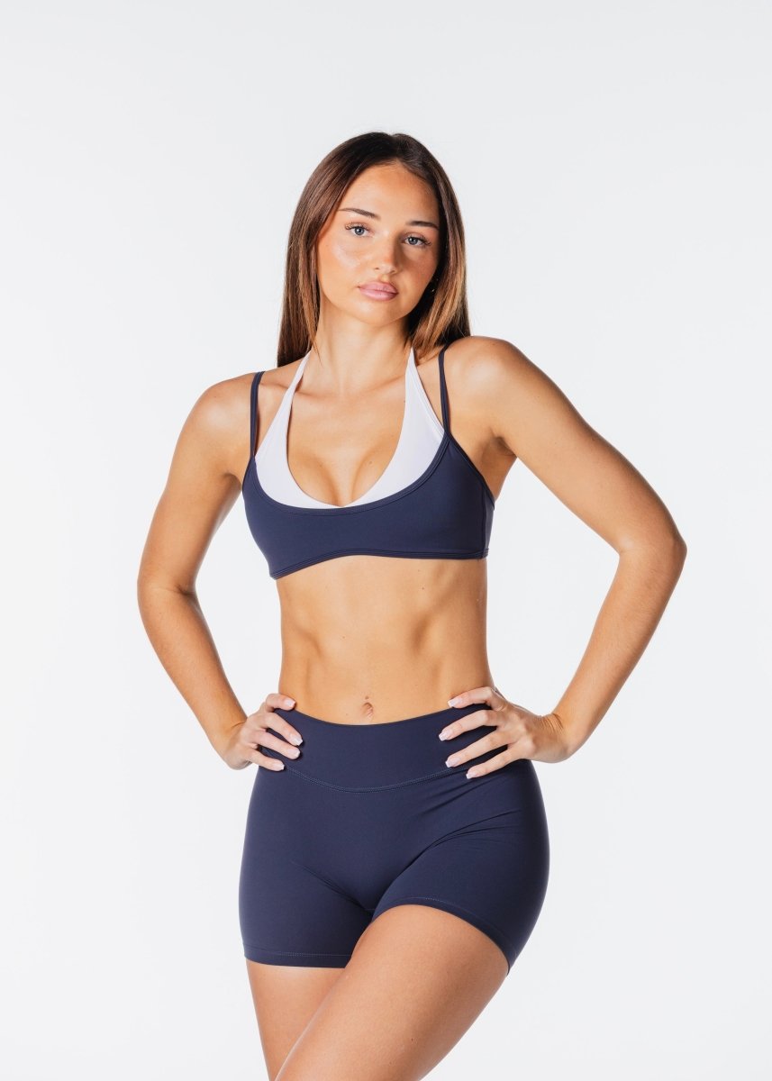 Two Tone Crop - Dark Navy - Kikiva Collection