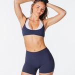 Two Tone Crop - Dark Navy - Kikiva Collection