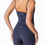 Two Tone Singlet - Dark Navy - Kikiva Collection