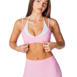 Uniform Two Tone Crop - Ballet Pink - Kikiva Collection