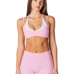 Uniform Two Tone Crop - Ballet Pink - Kikiva Collection
