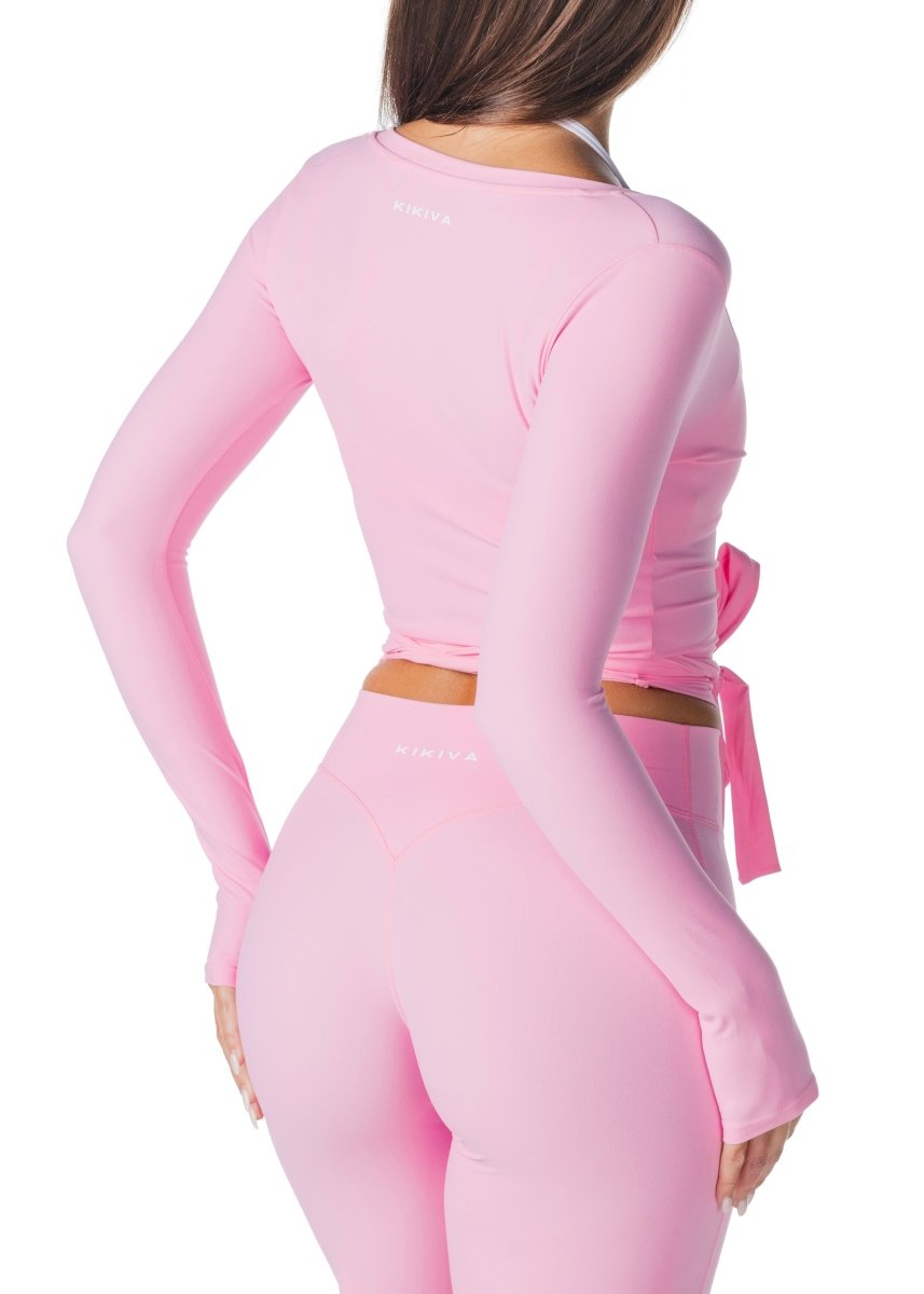 Uniform Wrap Top - Ballet Pink - Kikiva Collection