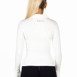 White Structured 'Mom' Jacket - Kikiva Collection