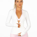 White Structured 'Mom' Jacket - Kikiva Collection