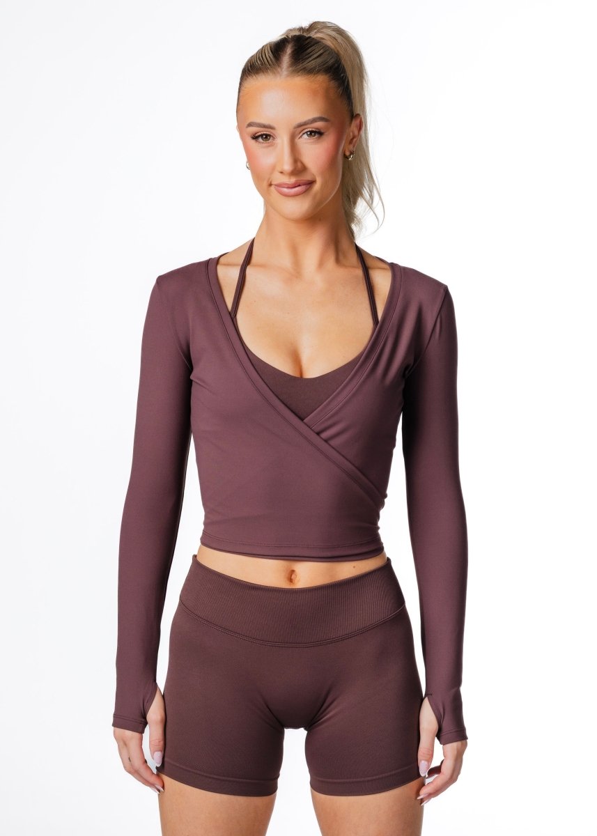 Wrap Top - Espresso - Kikiva Collection