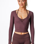 Wrap Top - Espresso - Kikiva Collection