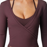 Wrap Top - Espresso - Kikiva Collection