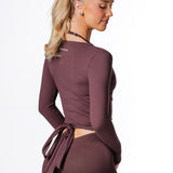 Wrap Top - Espresso - Kikiva Collection