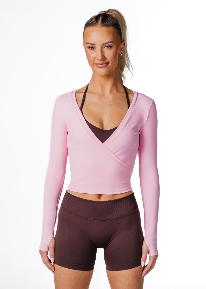 Wrap Top - Rose Pink - Kikiva Collection