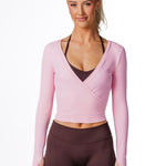 Wrap Top - Rose Pink - Kikiva Collection