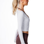 Wrap Top - White - Kikiva Collection