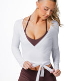 Wrap Top - White - Kikiva Collection