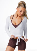 Wrap Top - White - Kikiva Collection