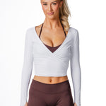 Wrap Top - White - Kikiva Collection