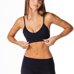 'Zalia' Crop - Black - Kikiva Collection