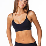 'Zalia' Crop - Black - Kikiva Collection