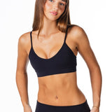 'Zalia' Crop - Black - Kikiva Collection