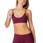 'Zalia' Crop - Burgundy - Kikiva Collection