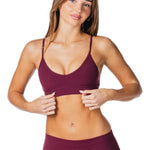 'Zalia' Crop - Burgundy - Kikiva Collection